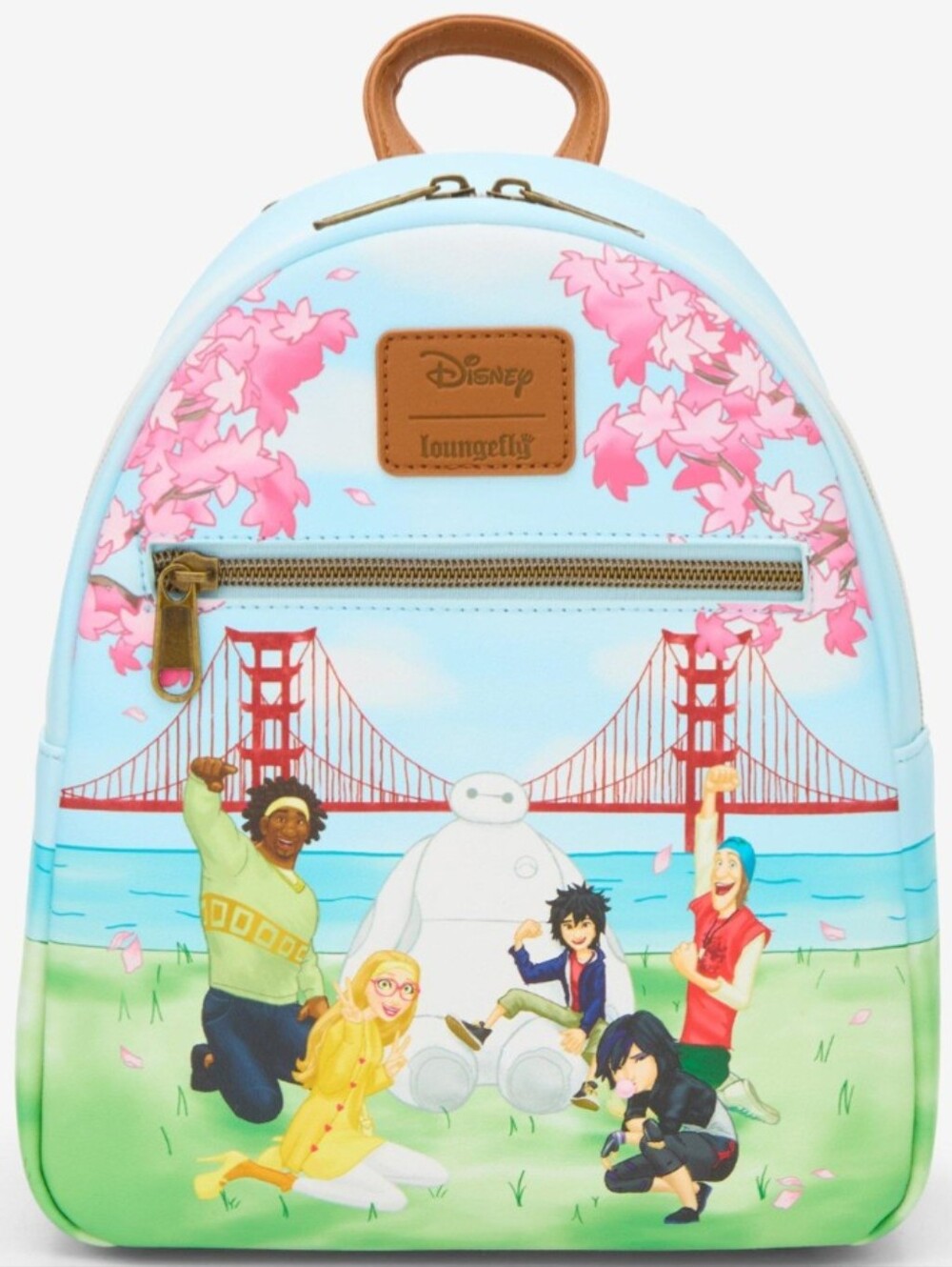 Loungefly Disney Big Hero 6 Group View Baymax Mini Backpack New With Tags!